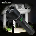 Tank007 KZ02 High Power Torch Light Rechargeable Linterna Outdoor LED EDC Long Range Torch Light Zoomable Tactical Flashlight