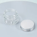Empty 50ml 100ML 250ML 500ML Clear Amber Glass Candle Jar With Black Gold Silver Aluminum Metal Lid