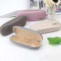 Custom Logo and Colorful Hard Myopia Glasses Sunglasses Eyewear Packaging Box Cheap Linen Glasses Case