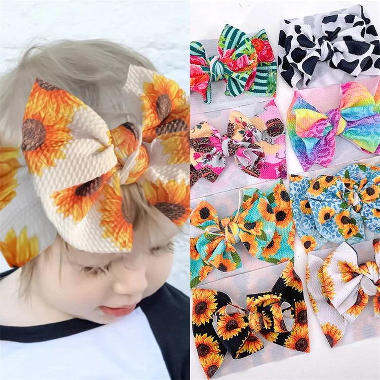 New Wide Edge Bow Baby Hair Band Girls' Baby Skin Free Breathable Headband Baby Girl Headbands and Bows