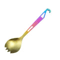 Extra Strong Durable & Lightweight Titanium Ultralight Spork with Opener Use for Picnic Hiking Travel