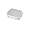 Wholesale Hot Selling Empty Plain Silver Mini Mint Tin Box with Hinged Lid