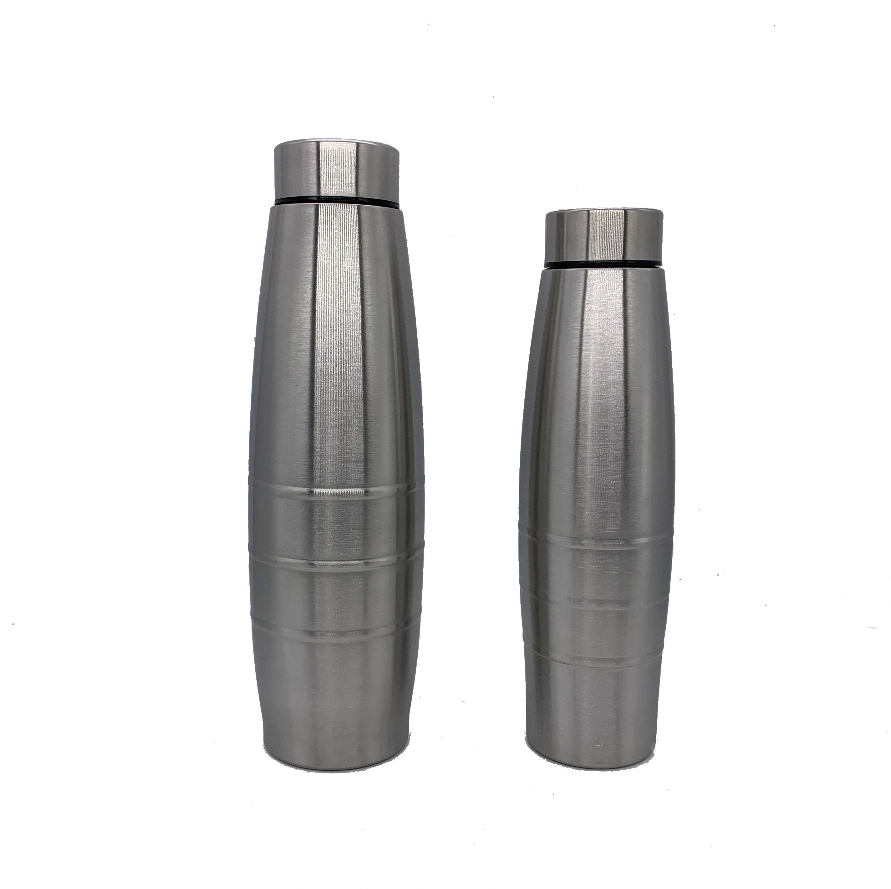 BPA Free Sport Bottle500ml Water Bottles Stainless Steel Direct Drinking Metal Bicycle Cross-country With Lid Thermal Insulation