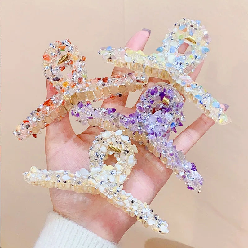 Genya Summer Colorful Hair Clamps Clips Hair Claws Hairpins Fashion Hair Accessories for Women