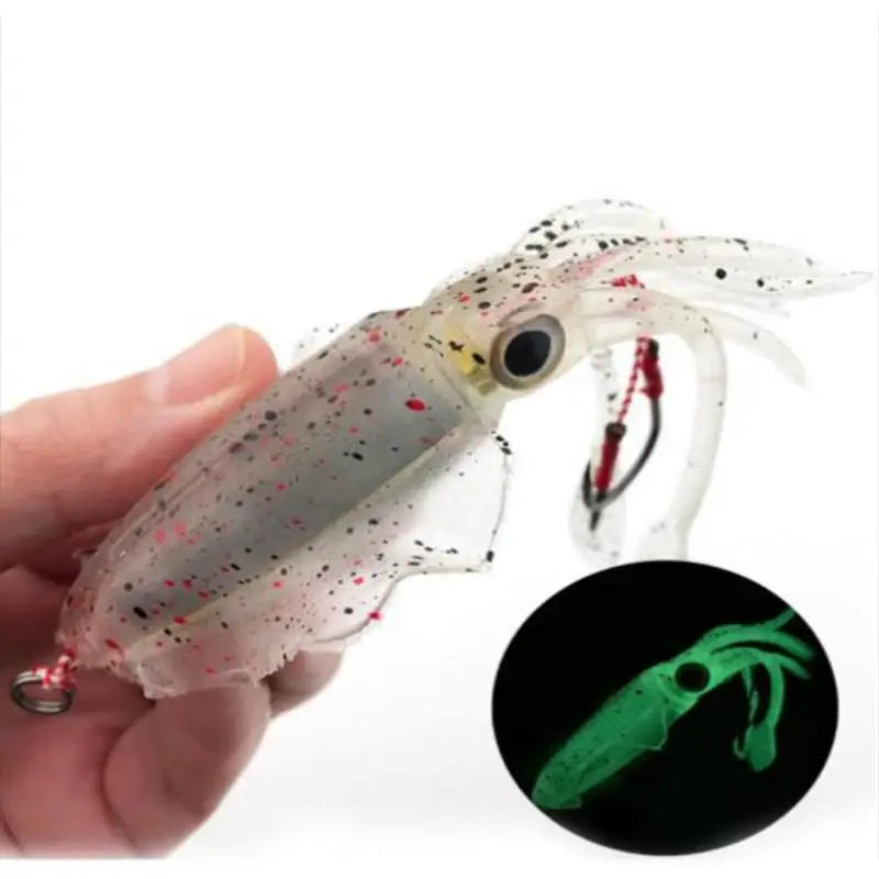 Wholesale Fishing Soft Squid Lure 20g/60g/80g/100g/120g/150g Luminous/UV Squid Jig Fishing Lures for Sea Fishing Wobbler Bait