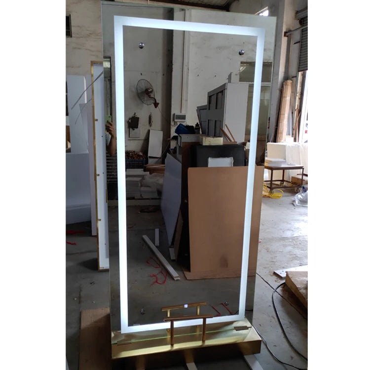 Luxury Hair Salon Furniture Set Barber Hairdressing Mirror Station