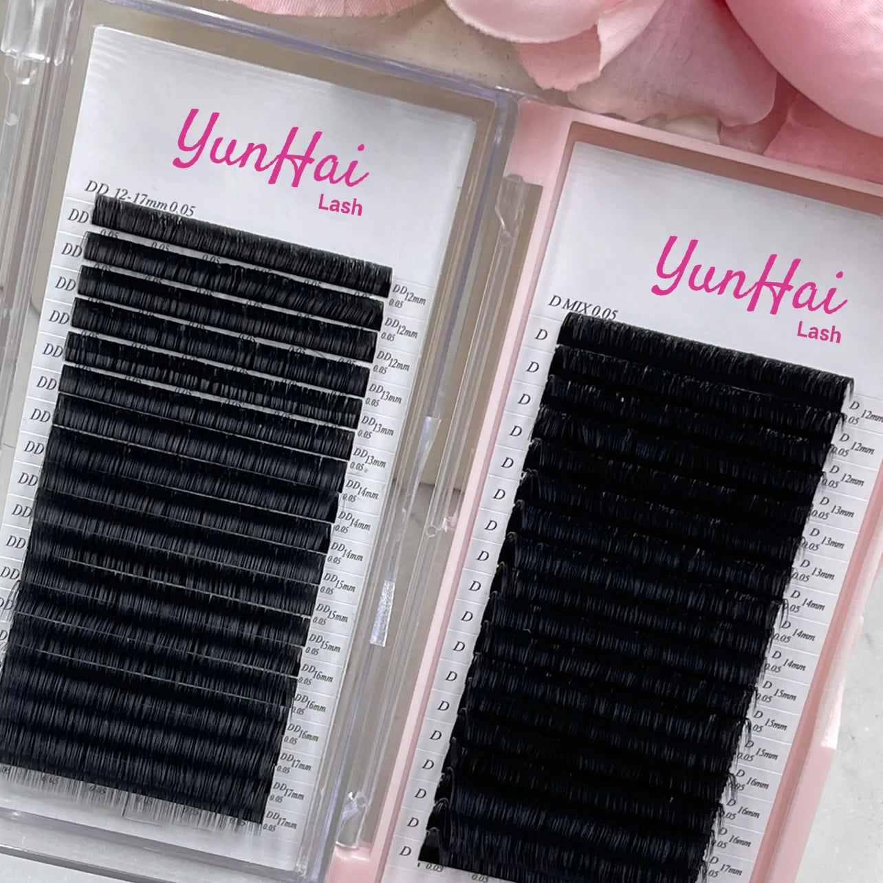Darkest Black Lash Extensions Eyelash Growth Serum for Matte Black Lash Extensions Volume Trays 0.05 0.02 Cashmere Volume Lashes