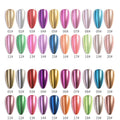 Nail Art Mirror Effect Glitter Powder with 20 Colors for DIY Nail Charms Designs