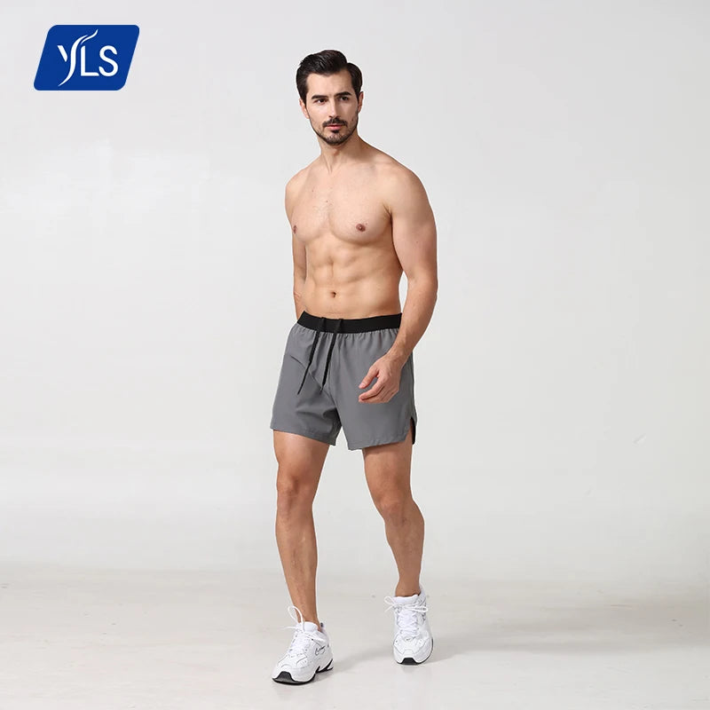 YLS 2022 Summer Solid Shorts Quick Drying Mens Activewear for Fitness Sports Gym Jogging & Running Exercise Clothes