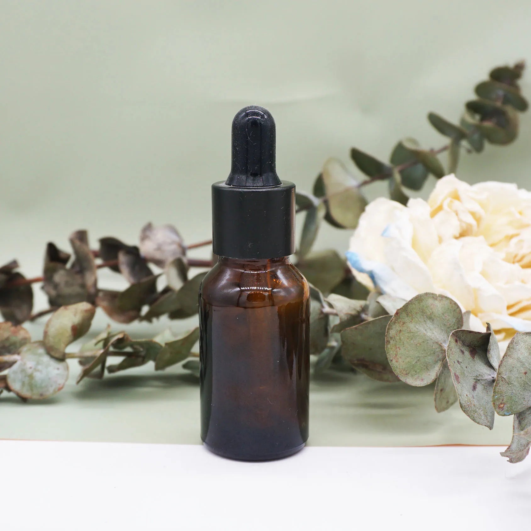 100ml Frosted Round Cosmetics Glass Bottle Eye Dropper Bottle Amber Glass Dropper Bottle
