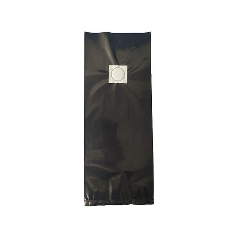 Black  Color 8 X 5 X 19 Inch 2.2 Mil Thick  Gusseted PP Mushroom Grow Bag with Filter Patch Autoclavable