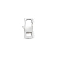 Sterling Silver Rectangular Lobster Claw Clasp Double Ended Bracelet Clasp Double Eye Rectangle Findings for Jewelry Making