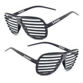 OEM Custom Made Shutter Shades Celebration Party Decorative Sun Glasses Plastic Sunglasses for Ladies Men