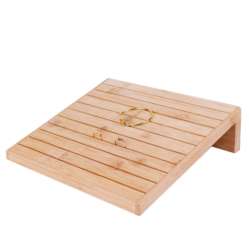 Ready to Ship Bamboo Multifunctional Earring Display Stand Luxury Jewelry Store Display Stand