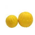 Wholesale Eco-Friendly Luxury Dental Care Chew Toys Pet Dog Training Balls Indestructible Solid EVA Yellow 7cm/9cm