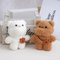 Kawaii Cute Mini Teddy Bear Fluffy Soft Stuffed Animal Keychain Plush Keyring Pendant Bag Charm