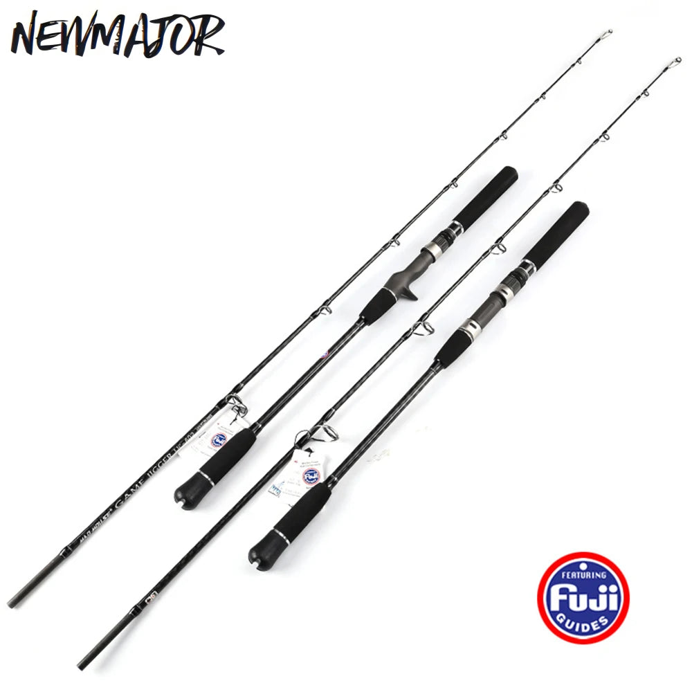MADMOUSE 1.8M Jigging Rod 20kgs Spinning/Casting New Japan Full Fuji Carbon Hard Material for Sea Fishing Ocean Boat Fishing