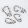 304 Stainless Steel Carabiner Hook Quick Connect Ring Spring Buckle Heavy Industry Safety Belt Lock with Plain Design