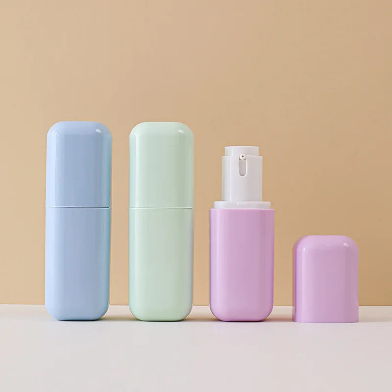Custom Portable PP Plastic Double-layer 30ml  Lotion Sunscreen Travel  Bottle