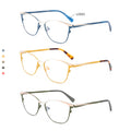 Women's Customizable Prescription Glasses Vintage Metal Optical Frame Classic Design Colorful Vision Care Eyewear for Reading