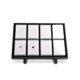 Dikai Tools Transparent Diamond Box 84 X 59 X 25mm Gemstone Display Box Tray Set - DK21669-8