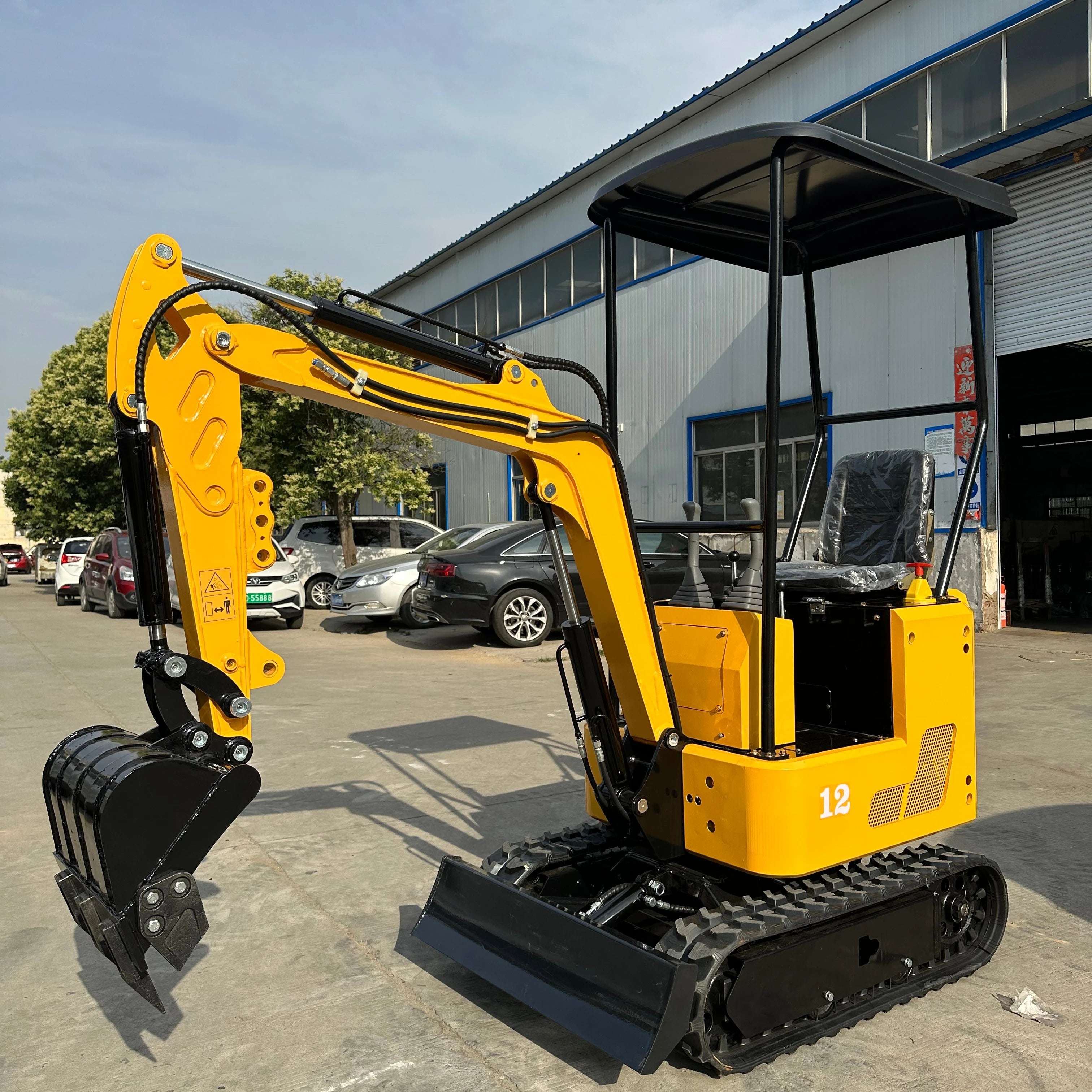 CE/EPA China Small Hydraulic Excavators 1ton 1.2 Ton  Cheap Price Mini Excavator With Kubota Engine