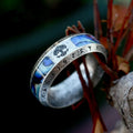 Stainless Steel Viking Ring Punk Style Vintage Casting Letter Finger Shell Ring for Women Men