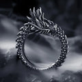 Vintage Dragon Adjustable Rings for Men Retro Gothic Animal Finger Opening Ring Punk Hiphop Party Fashion Jewelry Accessories