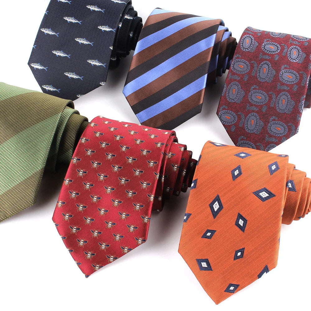 Manufacturer Custom Printed Men's Silk and Polyester Neckties Striped Wedding Suits and Groom Wear Accessories with Gravatas