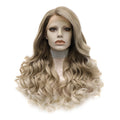 Celebrity Wholesale Pre-Plucked Natural Hairline Long Cheap Futura Heat Resistant Swiss Lace Synthetic Wig for black women