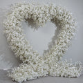 L-HFA030 Wholesale Wedding Heart Shaped Flower Arch Artificial Flower for Heart Arch Backdrop Heart Arch with Flowers for Events