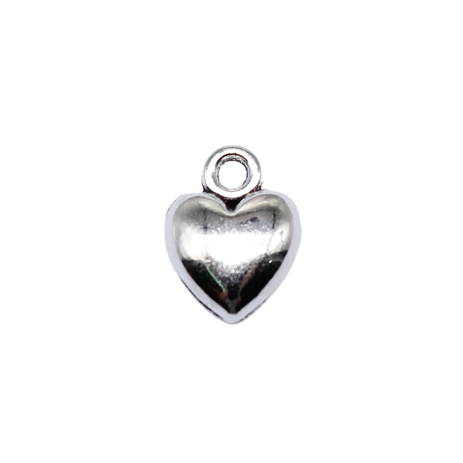 AA016496 Heart Charms Antique Silver Bronze Color Alloy Charms Pendant Lovely Heart for Jewelry Making 10x7mm