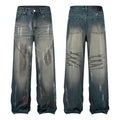 Women's High Waist Jeans Vintage High Street Personality Graffiti Straight Leg Wide Leg Bell Bottoms Original Jeans for Men