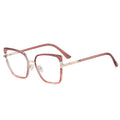 Metal Children Anti Blue Light Glasses Kids Fashion Cat Eye Spectacles Frames Spring Hinge Optical Prescription Eyeglass