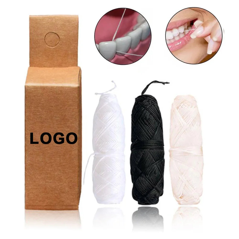 Custom Logo Dental Floss Compostable Natural Dental Floss Eco-Friendly Dental Floss Oral Care Biodegradable Nylon Dental Floss