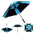 Best Selling Large Big Dual Layer Double Canopy Logo Vented Umbrellas Windproof Square Golf Umbrella