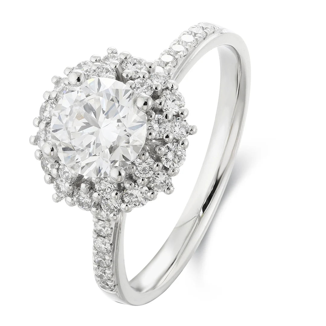 IGI GIA Certified Platinum Lab Diamond Wedding and Engagement Ring Luxury Collection for Women