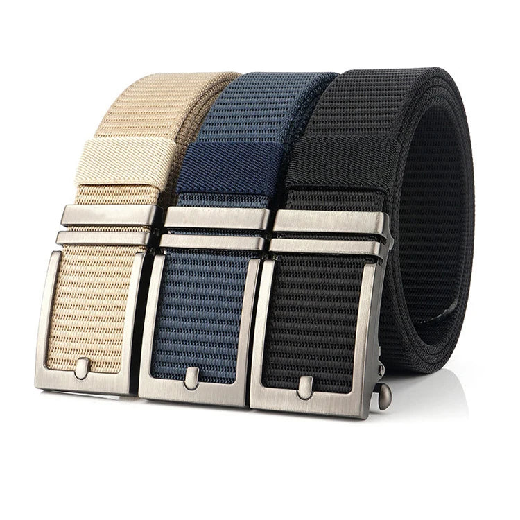 Wholesale Outdoor Men's Ratchet Tactical Belt 1.25" Nylon Web Work Belt with Automatic Slide Buckle Adjustable Trim to Fit