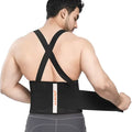 High Elastic Lumbar Support Belt with PP Bar Adjustable Work Waist Brace with X-Back Straps Waist Support Belt for Daily