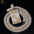 Trendy Custom Tap Pendant Moissanite Hip Hop Jewelry Iced Out Pendant Sterling Silver 925 Moissanite Dog Pendant With Letter