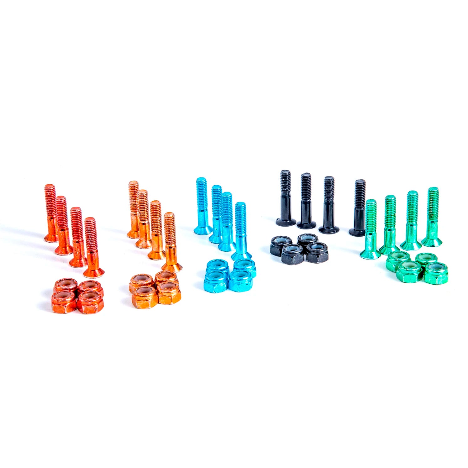 Silver Color Skateboard Screws Black Mushroom Allen Head Bolts Nuts