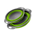 Home Kitchen Food Grade Foldable Silicone Collapsible Bowls Strainer Colander
