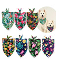 Manufacturer Custom Printed Hawaiian Style Summer Triangle Bandana Multifunctional Pet Bibs for Outdoor Use Wholesale Bandanas