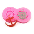Xgy-405 Silicone Chocolate Mold with 3D Resin Mold Silicone Cake Decoration Mold Steamer Steering Wheel Shape. Silicone Molds.