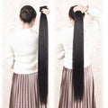 Wholesale 40 Inch Raw Indian Hair Weave Extension 8a 10a Single Donor Cuticle Aligned Human Hair Extension Bundles Double Drawn MegaBDM