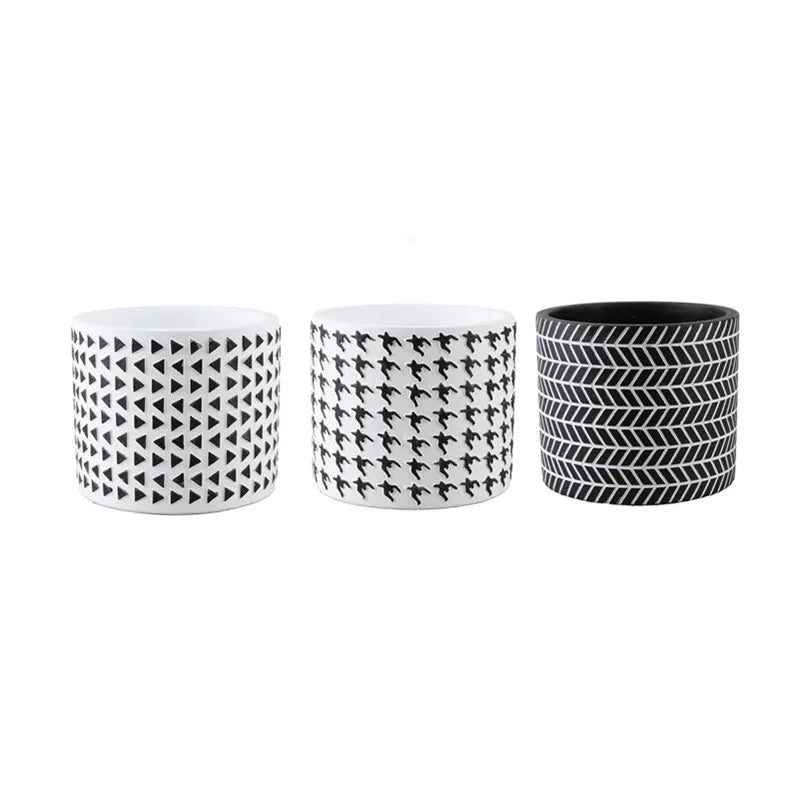 Wholesale Simple Creative Small Potted Nordic Flower Pots Personalized  Green Plants Greenery Succulent Cement Flower Pots
