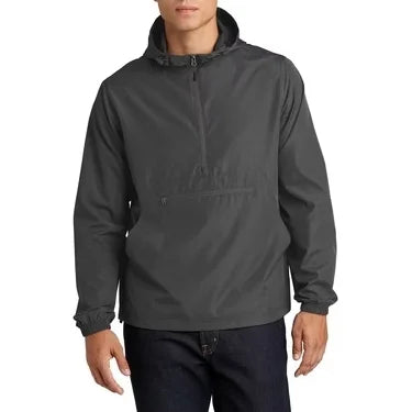 Premium Polyester Nylon Waterproof Hooded Jacket Lightweight Casual Wear Camping Hiking Outdoor Men's Windbreaker Jackets