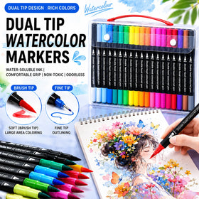 Wholesale Dual Tip Brush Pens Art Marker 120 Colors Flexible Watercolor Brush Tip Pen Set Bulk Buy for Journaling Calligraphy