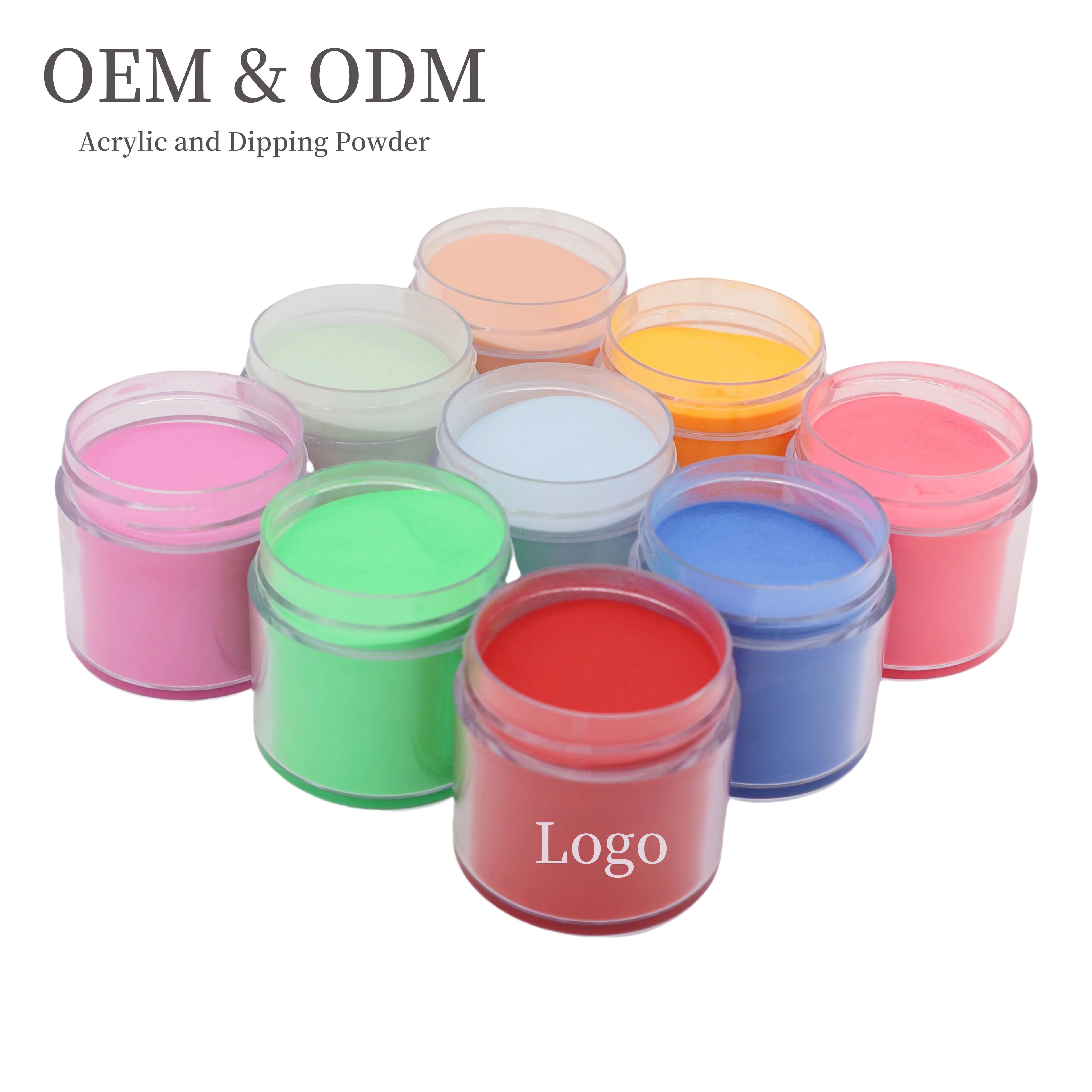 Custom Nail Hot Selling Professional 3-in-1 Dipping Acrylic Nail Powder Customizable Colors Fast Dry Non-Toxic Bulk PET Jar