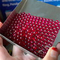 Wholesale Price Ruby Sphere 2mm 3mm 4mm 5mm 6mm Synthetic Corundum Pearl Ruby Bead 5# Red Loose Gemstone Ruby Balls
